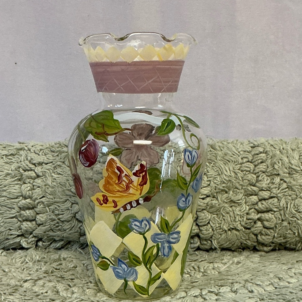 Vintage Hand painted floral Tracy Porter collectors artistic Rare Vase - Picture 4 of 15
